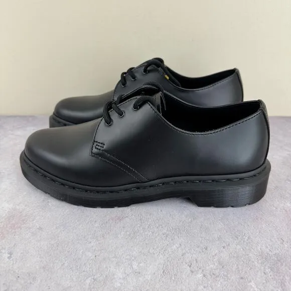 Dr. Doc Martens Shoes Men's Size 9 M Smooth Leather Oxford Shoes 1461 Mono