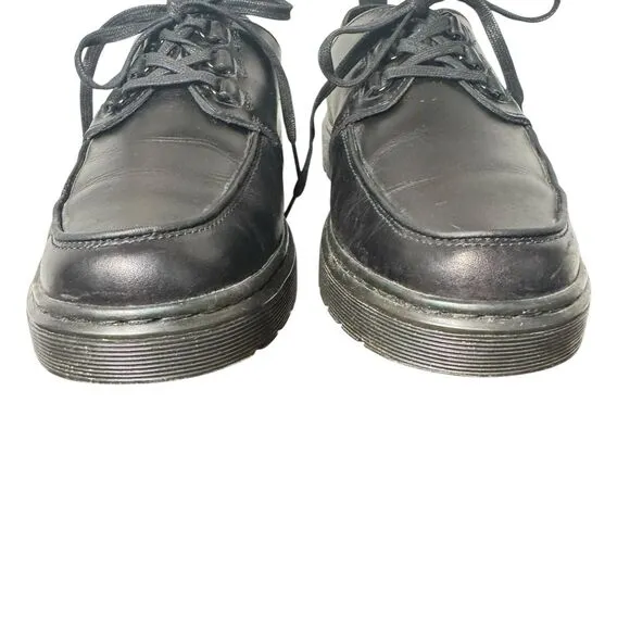 Dr Doc Martens WALDEN Black Brando Leather Creeper Loafer Shoes Size 11- 3 Eye