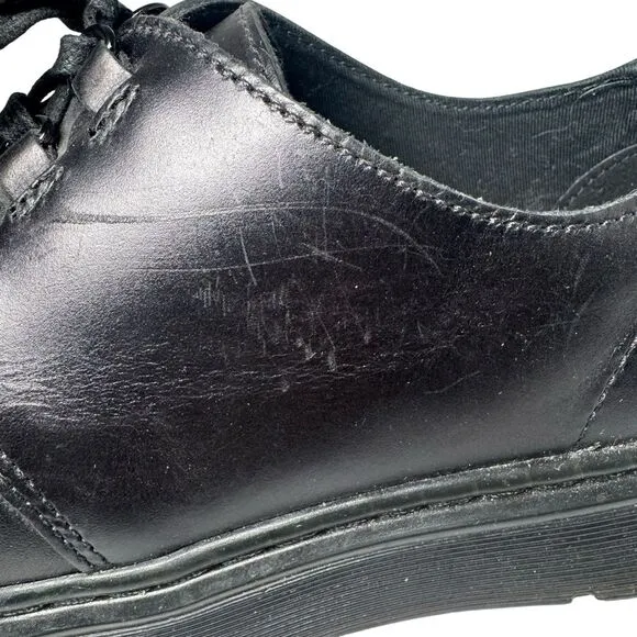 Dr Doc Martens WALDEN Black Brando Leather Creeper Loafer Shoes Size 11- 3 Eye