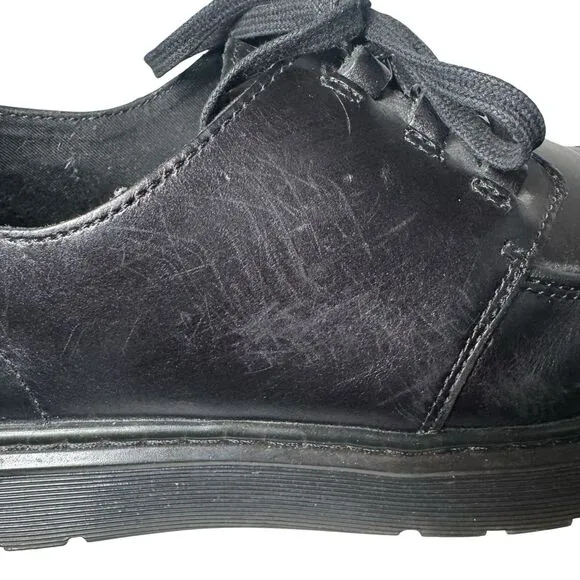 Dr Doc Martens WALDEN Black Brando Leather Creeper Loafer Shoes Size 11- 3 Eye
