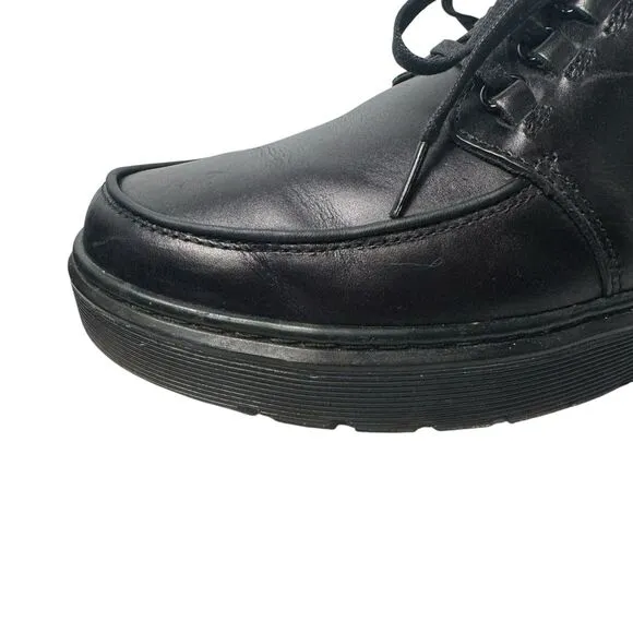 Dr Doc Martens WALDEN Black Brando Leather Creeper Loafer Shoes Size 11- 3 Eye