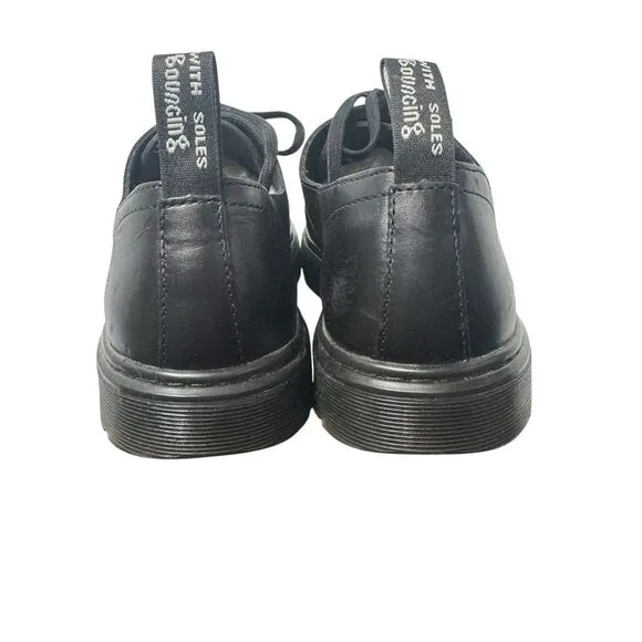Dr Doc Martens WALDEN Black Brando Leather Creeper Loafer Shoes Size 11- 3 Eye