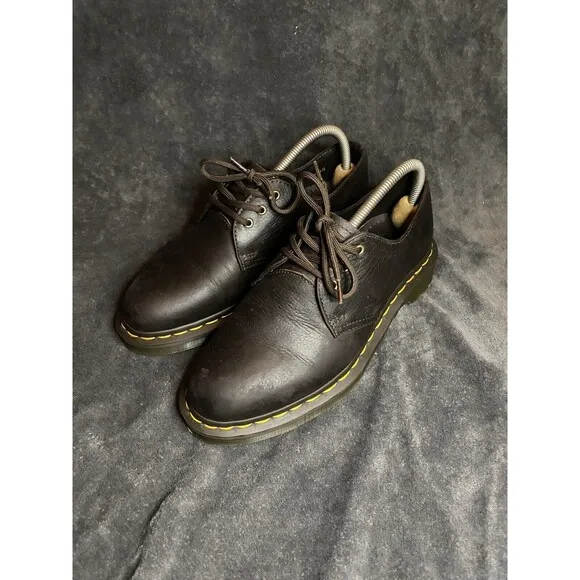 Dr Martens 21143 Dark Brown Oxford Shoes Carpathian Leather US M7, US W8
