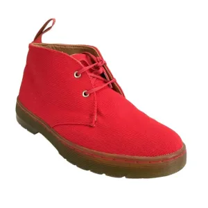 Dr. Martens Ankle Boots Women Size 5M Red Daytona Fabric Shoes