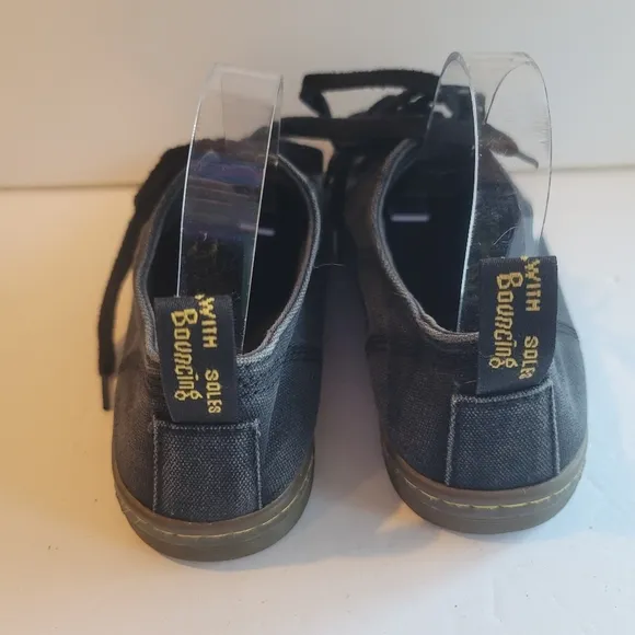 Dr Martens Black Canvas Tennis Shoes size 9