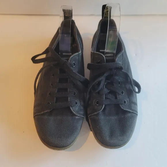 Dr Martens Black Canvas Tennis Shoes size 9