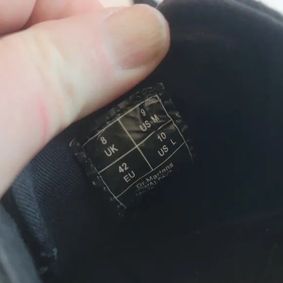 Dr Martens Black Canvas Tennis Shoes size 9