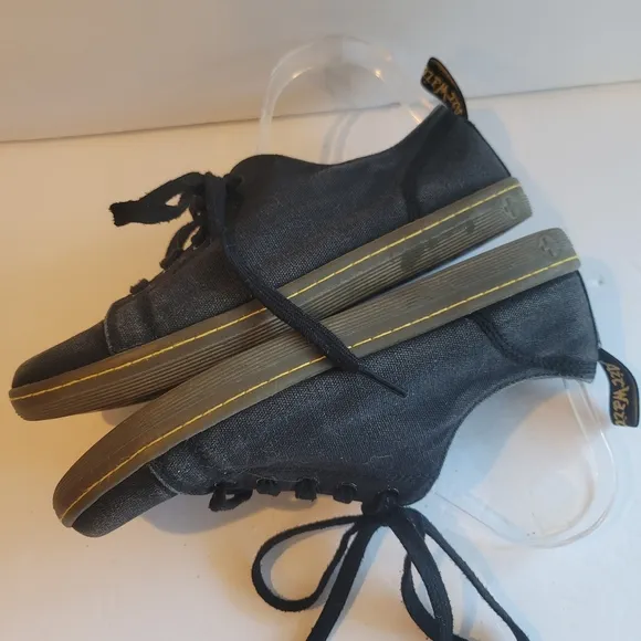 Dr Martens Black Canvas Tennis Shoes size 9