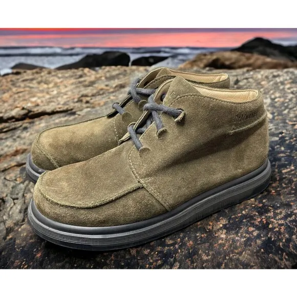 Dr Martens Brown Apron Toe Leather Suede Shoes 2A11 England Mens 9 Fast Ship