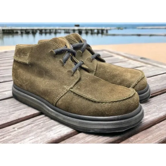 Dr Martens Brown Apron Toe Leather Suede Shoes 2A11 England Mens 9 Fast Ship