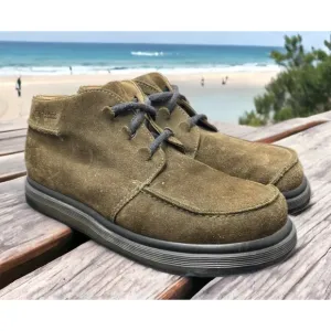 Dr Martens Brown Apron Toe Leather Suede Shoes 2A11 England Mens 9 Fast Ship