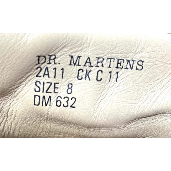 Dr Martens Brown Apron Toe Leather Suede Shoes 2A11 England Mens 9 Fast Ship