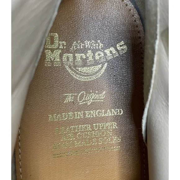 Dr Martens Brown Apron Toe Leather Suede Shoes 2A11 England Mens 9 Fast Ship