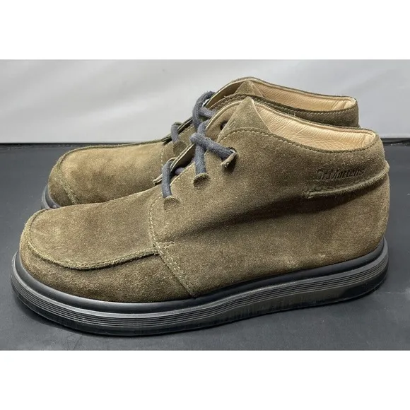 Dr Martens Brown Apron Toe Leather Suede Shoes 2A11 England Mens 9 Fast Ship