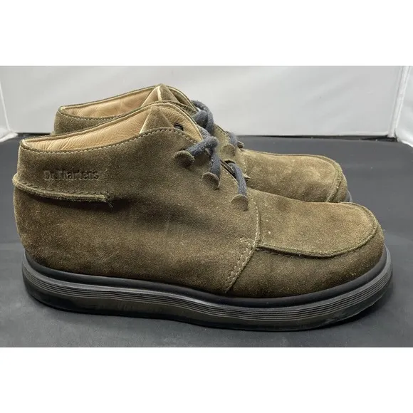 Dr Martens Brown Apron Toe Leather Suede Shoes 2A11 England Mens 9 Fast Ship