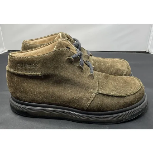 Dr Martens Brown Apron Toe Leather Suede Shoes 2A11 England Mens 9 Fast Ship