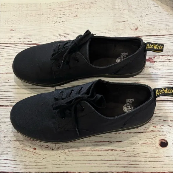 Dr Martens Callum Canvas Oxford Shoes in Black Sz 12