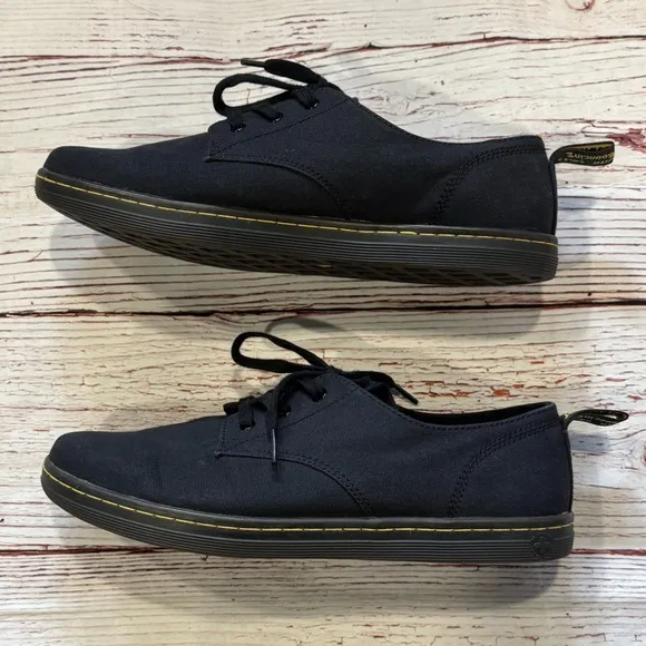 Dr Martens Callum Canvas Oxford Shoes in Black Sz 12