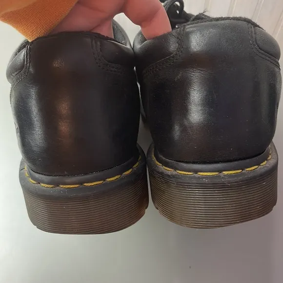 DR MARTENS INDUSTRIAL STEEL TOE LACE SHOES