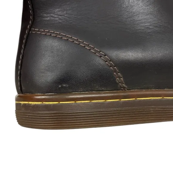 Dr Martens Maelly Brown Leather 6 Eye Lace Up Ankle Boots Size EU 38 US L 7