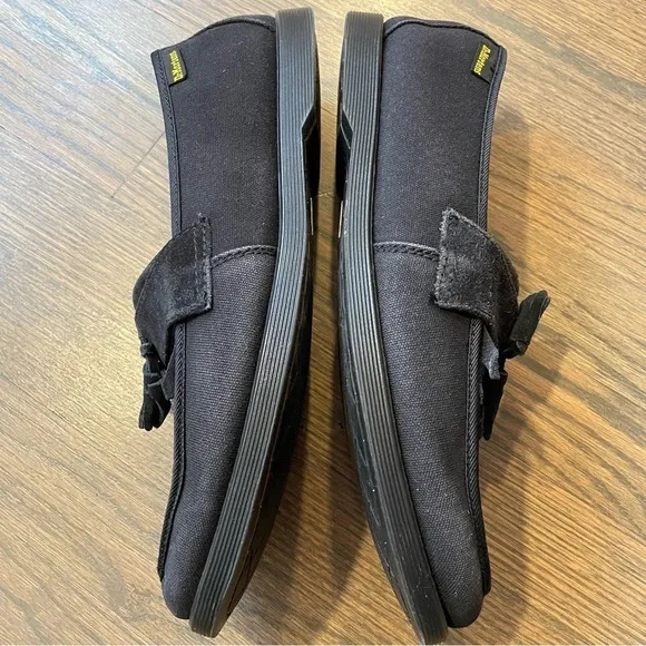 DR. MARTENS Perth Canvas and Suede Leather Tassel Loafer Shoes Mens 11