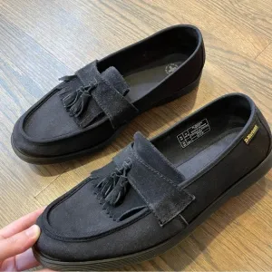DR. MARTENS Perth Canvas and Suede Leather Tassel Loafer Shoes Mens 11
