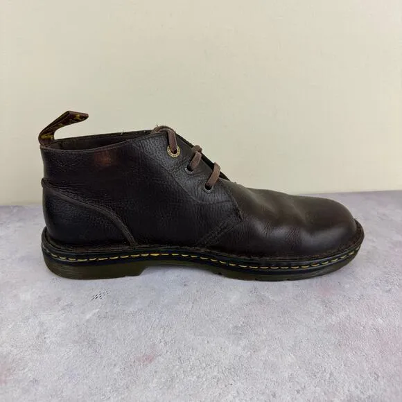 Dr. Martens Sussex Chukka Brown Boots Shoes Leather Men's Sz 11 Women’s 12 READ