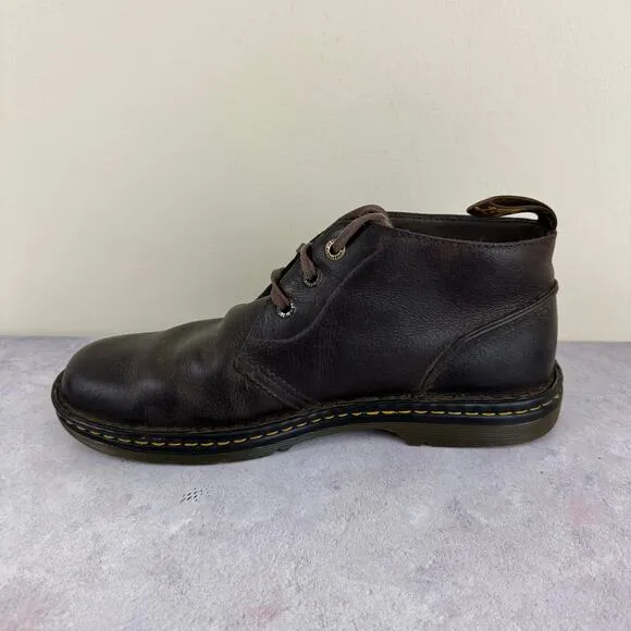 Dr. Martens Sussex Chukka Brown Boots Shoes Leather Men's Sz 11 Women’s 12 READ