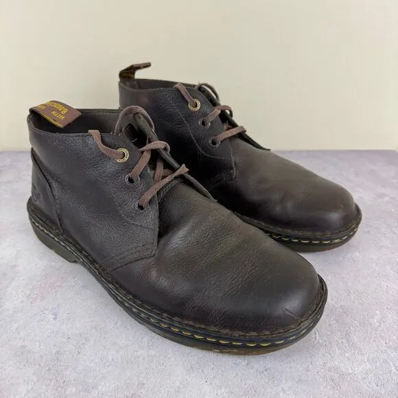 Dr. Martens Sussex Chukka Brown Boots Shoes Leather Men's Sz 11 Women’s 12 READ