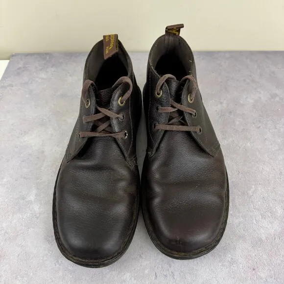 Dr. Martens Sussex Chukka Brown Boots Shoes Leather Men's Sz 11 Women’s 12 READ