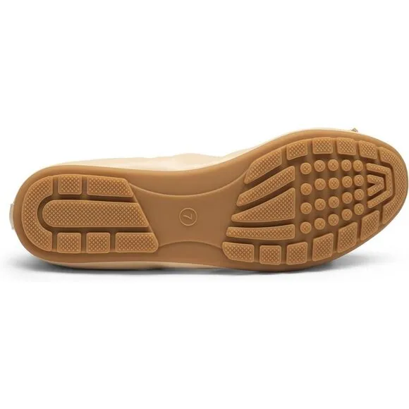 Dream Pairs Flats Shoes Women Cream Polyurethane Foldable Ballet Round Toe Shoes