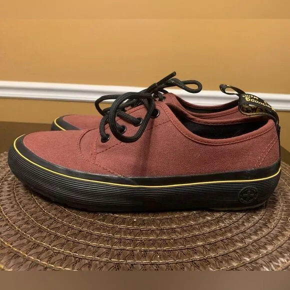 Dr Martens Jacy Cherry Red Canvas 4 Eyelid Women's 21967600 Size 7 EUC