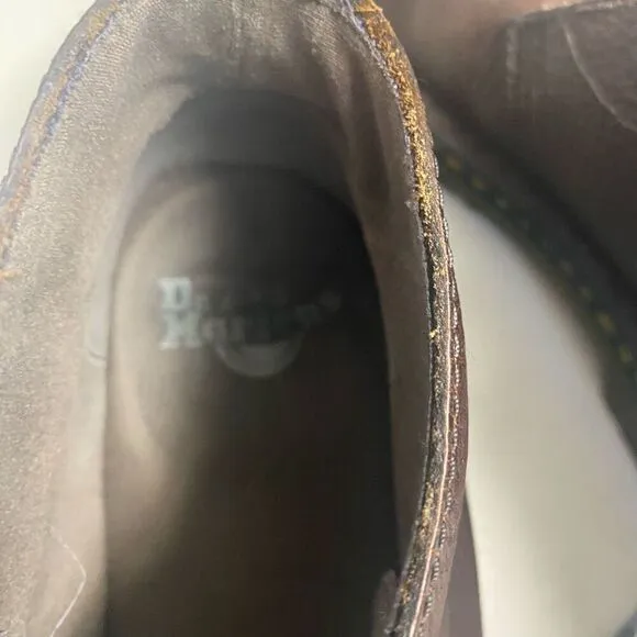 DR. MARTENS Men’s Sussex Boots/Shoes Size 9 Brown Tie Closure SEE DESCRIPTION