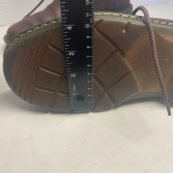 DR. MARTENS Men’s Sussex Boots/Shoes Size 9 Brown Tie Closure SEE DESCRIPTION