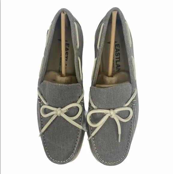 Eastland Grey Yarmouth 1-Eye Canvas Boat Shoes