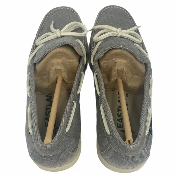 Eastland Grey Yarmouth 1-Eye Canvas Boat Shoes