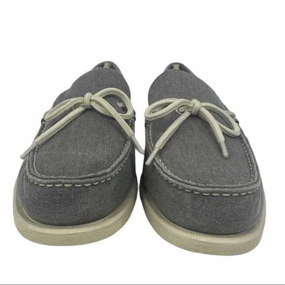Eastland Grey Yarmouth 1-Eye Canvas Boat Shoes