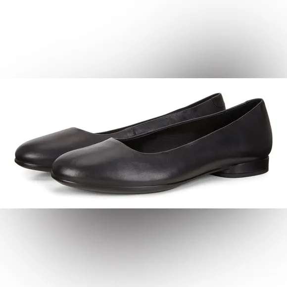 ECCO Anine Women's Ballerina Flat Dress Shoes, black, 7.5/8 (EU 38)