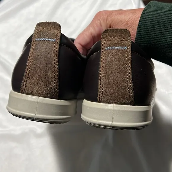 Ecco Collin 2.0 Danish Design Brown Leather Slip On Shoes Sneakers 11