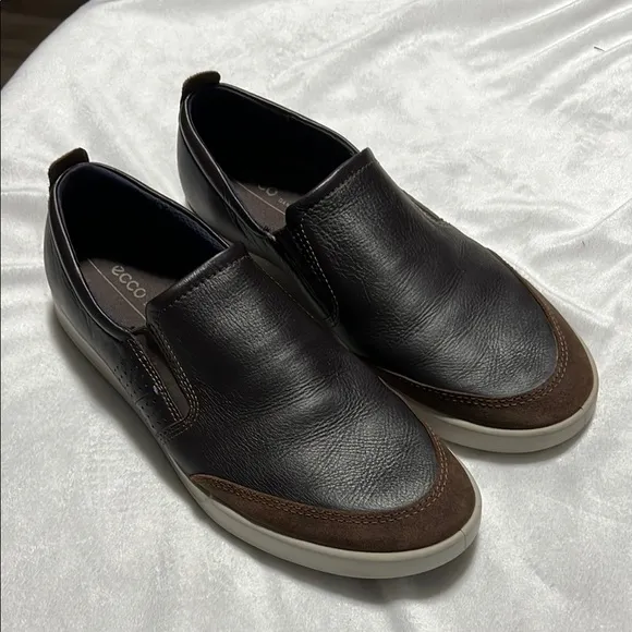 Ecco Collin 2.0 Danish Design Brown Leather Slip On Shoes Sneakers 11