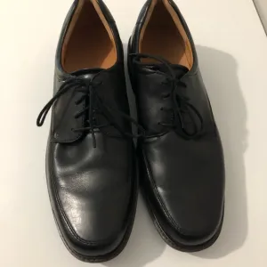 ECCO Holton Black Leather Lace Up Oxfords Shoes Size US 10 / 10.5 EUR 44