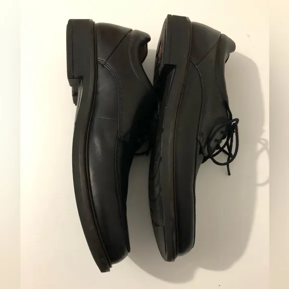 ECCO Holton Black Leather Lace Up Oxfords Shoes Size US 10 / 10.5 EUR 44