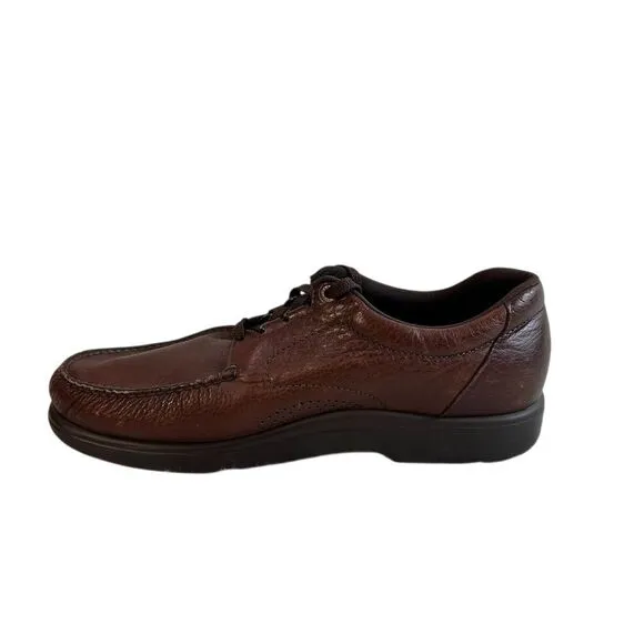 ECCO Men's Brown Leather Lace-Up Sneakers Size 15M Casual Comfort Shoes