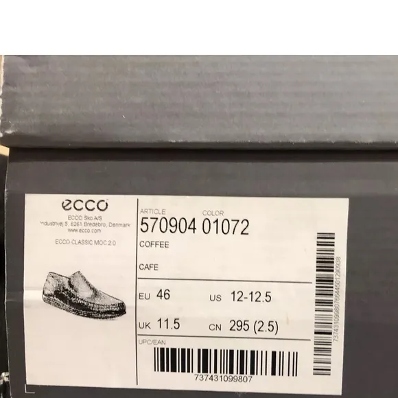 ECCO Men’s Classic Mock 2.0 Loafers Brown, Size US 12 M, EUR 42