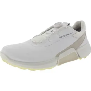 ECCO Mens Golf Biom H4 White Ortholite Leather Golf Shoes Sneakers NWOB