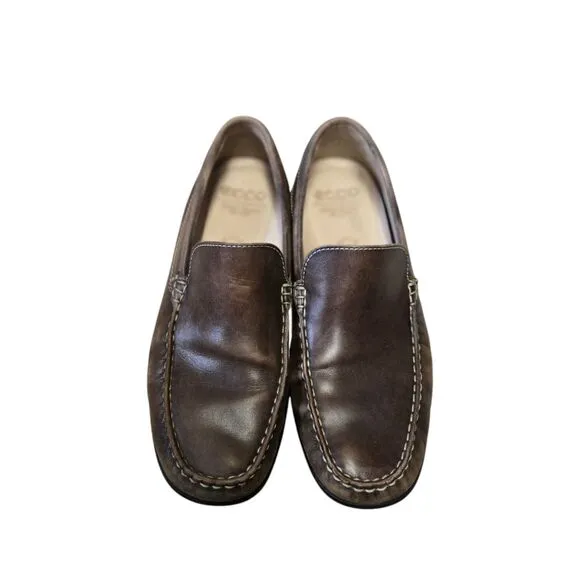 ECCO Moccasin Classic Shoes Driving Loafers Brown Size EU 43 US  - 9.5