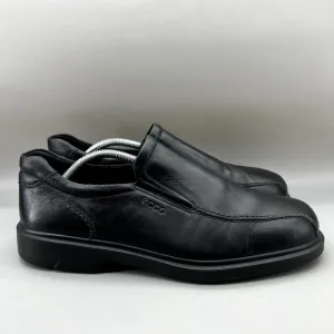 ECCO New Jersey Loafers Men's Size 11.5 US, 45 EU Black Leather Slip On Shoes