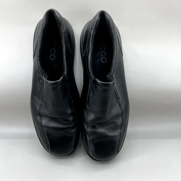 ECCO New Jersey Loafers Men's Size 11.5 US, 45 EU Black Leather Slip On Shoes