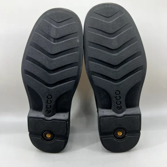 ECCO New Jersey Loafers Men's Size 11.5 US, 45 EU Black Leather Slip On Shoes