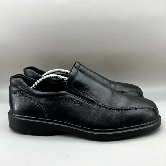 ECCO New Jersey Loafers Men's Size 11.5 US, 45 EU Black Leather Slip On Shoes
